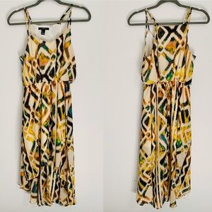 Forever 21 Abstract geometric Print High Low Dress